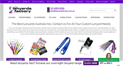 Desktop Screenshot of lanyardsfactory.com.au